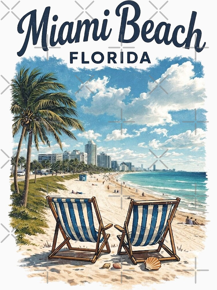 Miami Beach Florida vintage city by devonclemon