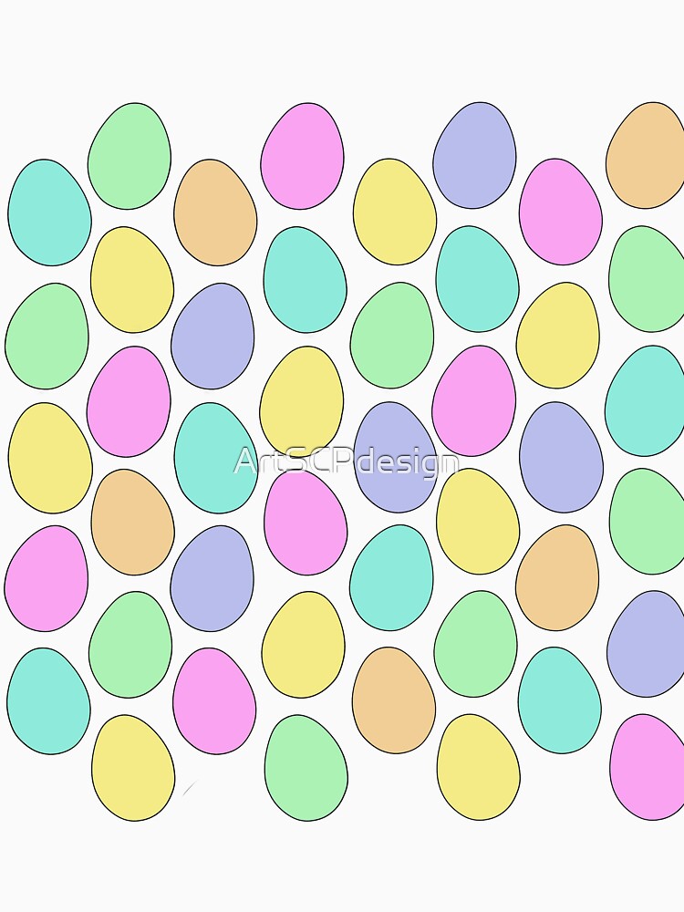 Slanted Easter eggs pastel by ArtSCPdesign