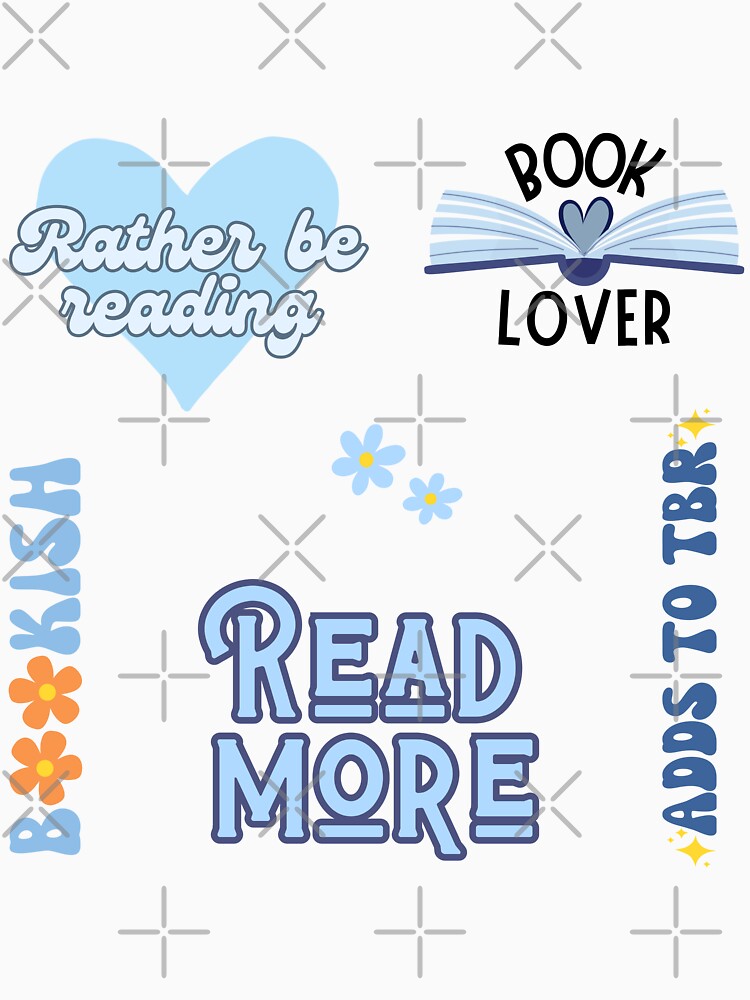 Blue Bookish Set by Neadoodles