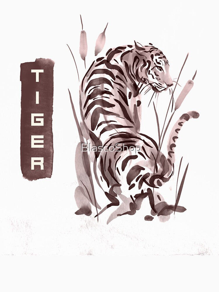 Watercolor Tiger design by BlascoShop