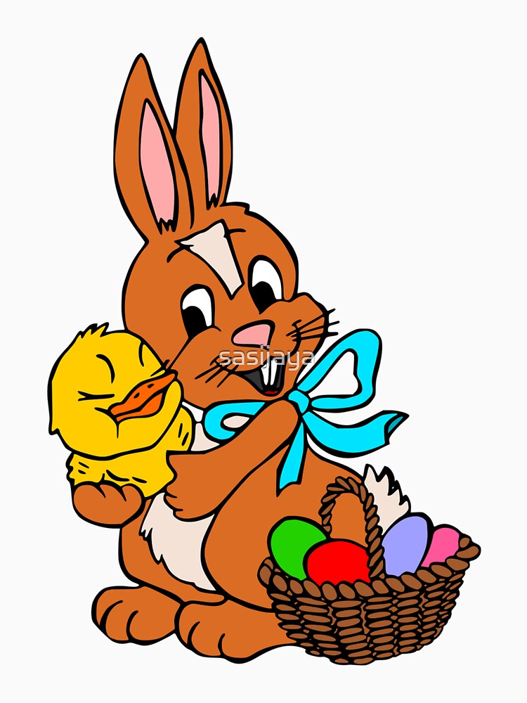 Easter Bunny Basket Eggs by sasijaya