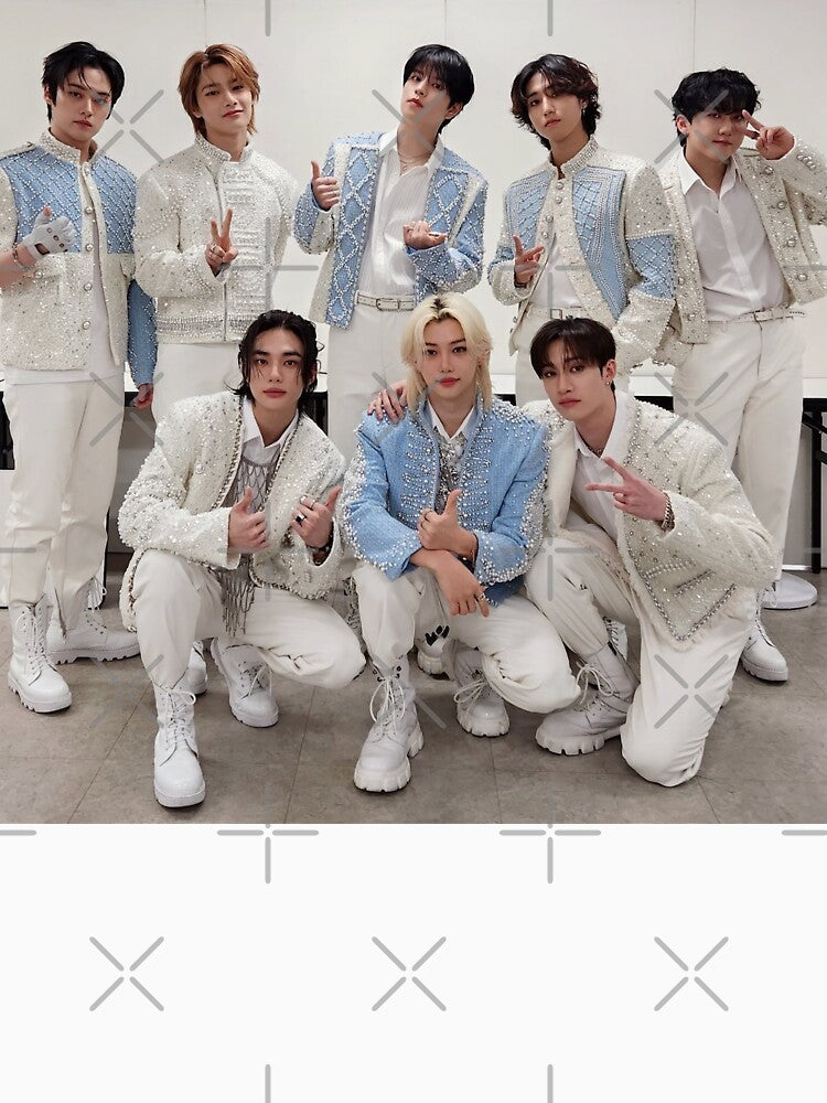 SKZ blue poster You make STRAY KIDS stay kpop cute happy ot8 by Kpop-Noona