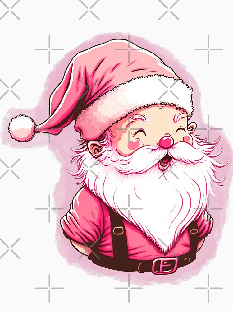 Retro Vintage Pink Santa Claus by cardinalhill