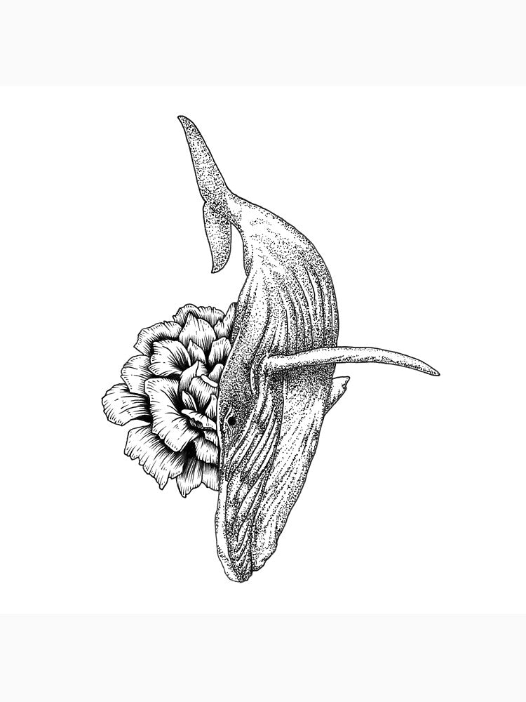 Floral Whale by boelterdesignco