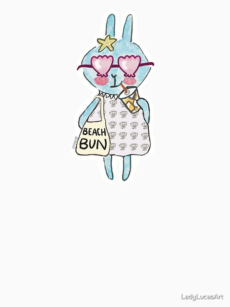 Beachcomber Bunny with Shell Shades by LadyLucasArt