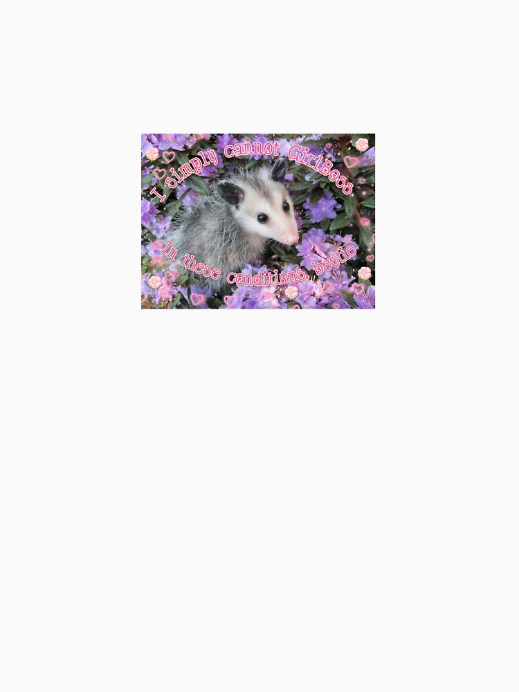 I simply cannot - Funny opossum meme print by BlossomPossumPrints