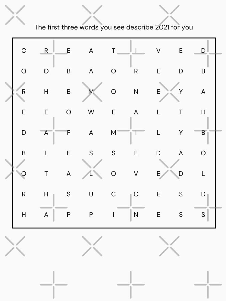 The first three words you see describe 2021 for you - crosswords - happy new year by whatisonmymind