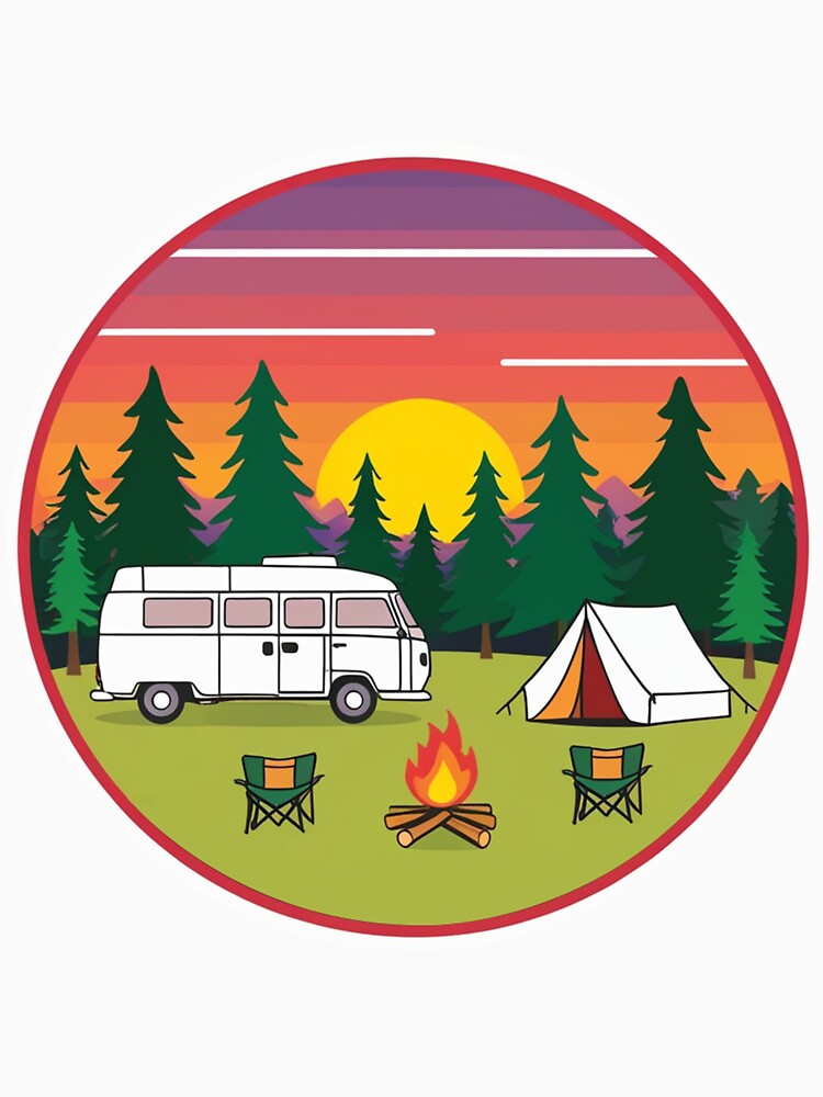 Camping Outdoors in the Forest by TheProPrints