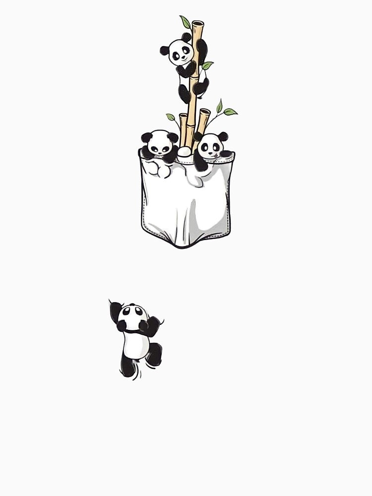 Cute Pocket Panda Bamboo Friends by Reshmakhan