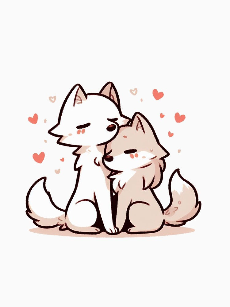 Wolf Couple Valentine's Day by LemuellTrends