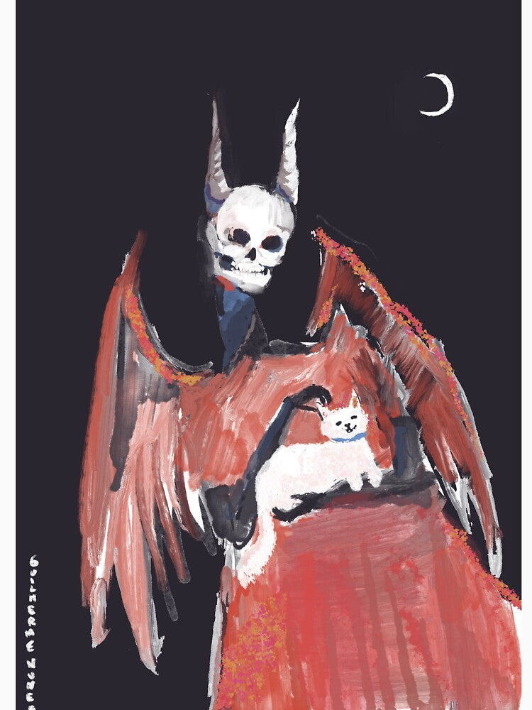 demon + kitten by guilhernunes