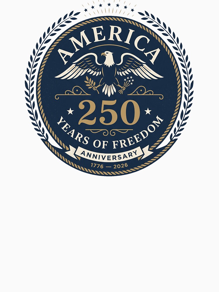 America 250 Years of Freedom 1776-2026 Anniversary Seal by Off-Road-Zone