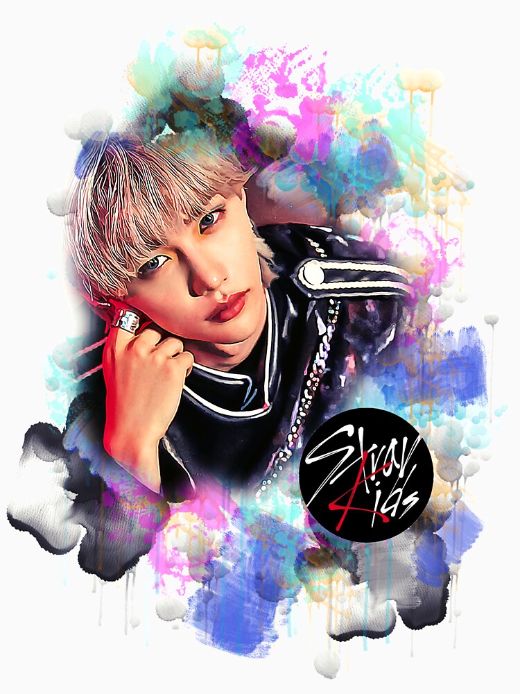 Stray Kids Felix Lee Colorful art by Lajibolalaa