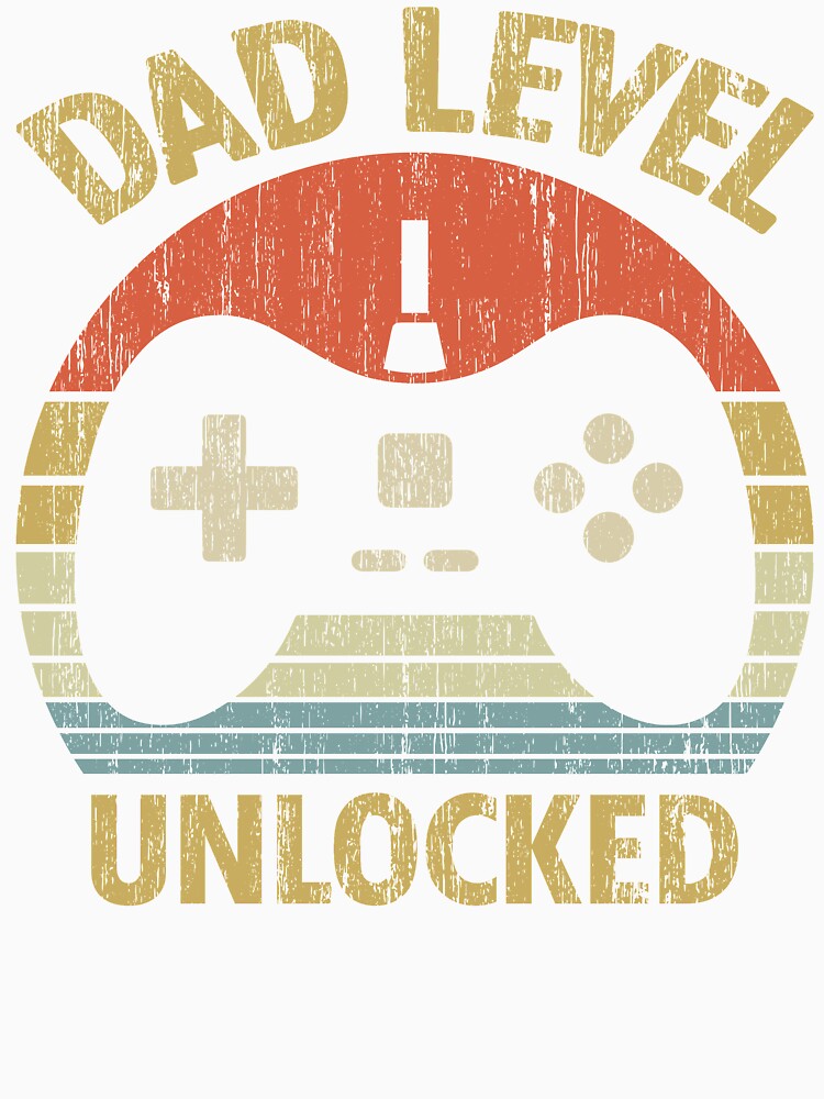 Dad Level Unlocked - New Dad First Time Dad Daddy To Be Fathers Day Gift Video Gamer by nana1099