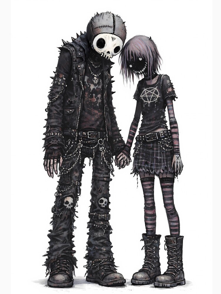 Dead Together – Gothic Punk Couple by kitastylish