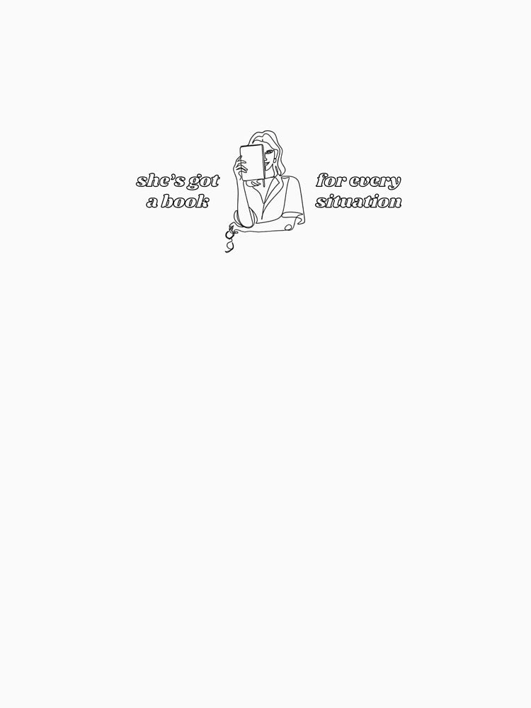 she’s got a book for every situation sticker version 2 by babygcreative