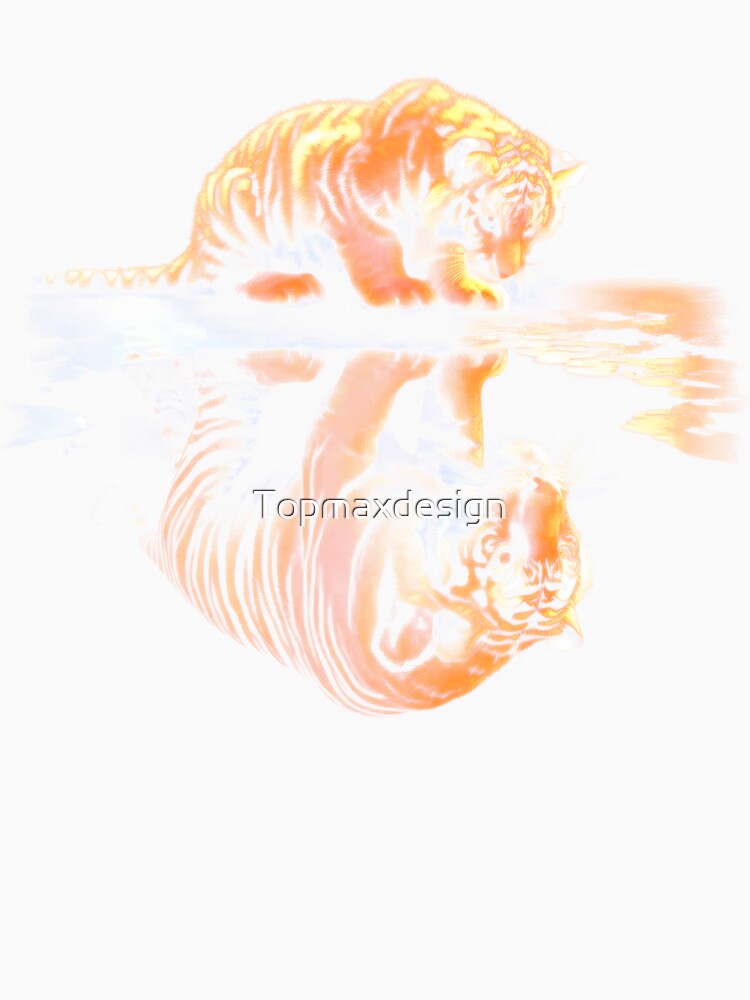 Tiger Reflection In The Mirror by Topmaxdesign