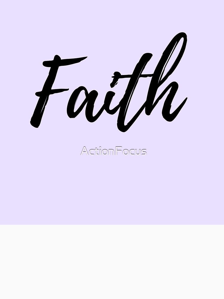 Faith - Purple Background by ActionFocus