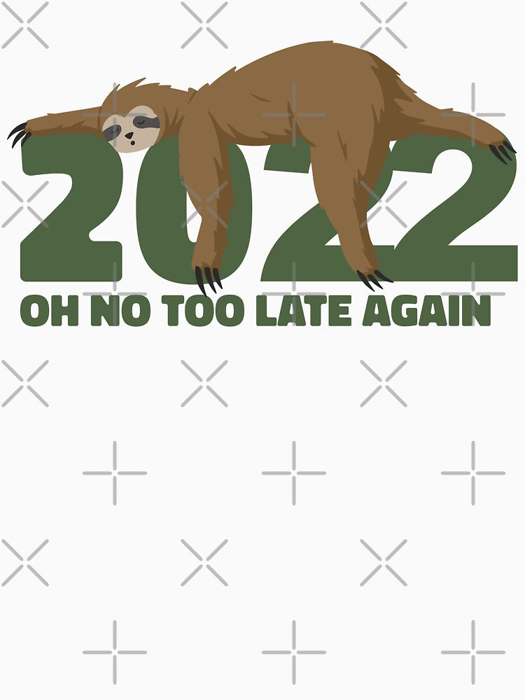 New Year 2022 Sloth slept through New Year's Eve by Alex-Creare