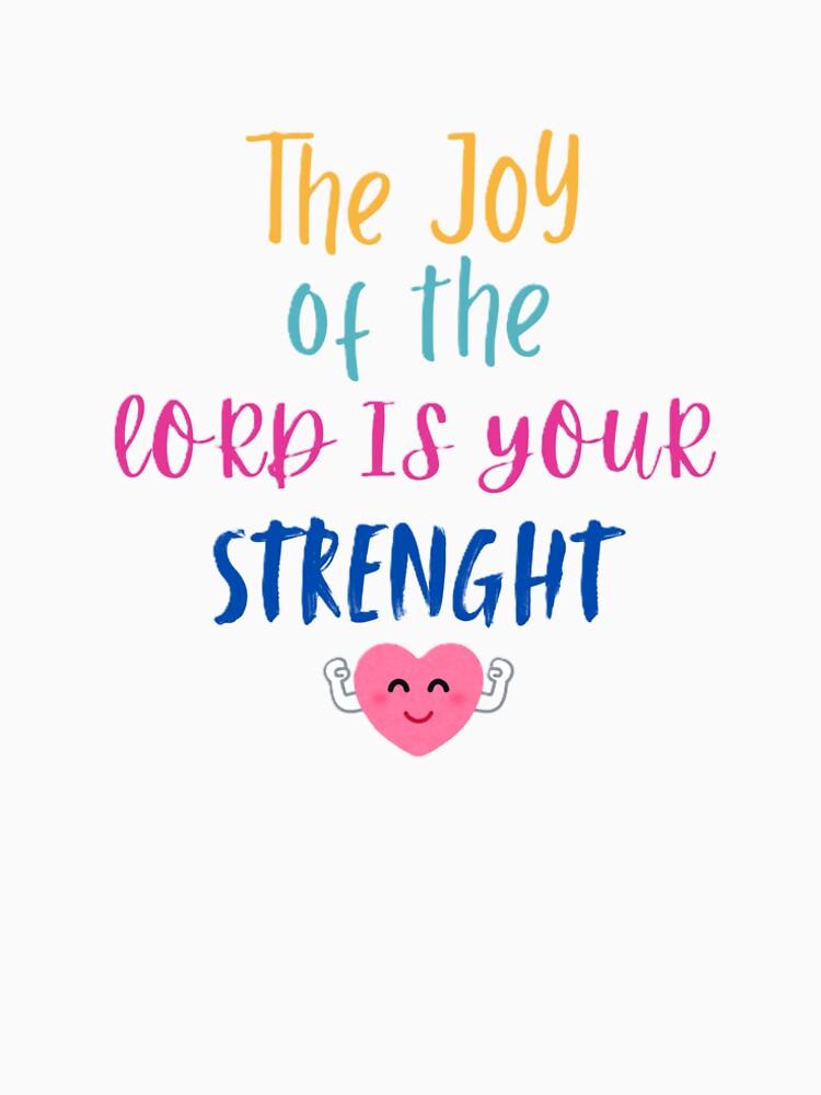 "The Joy of the Lord Is Your Strength" – Uplifting Bible Verse Design by Brush&Lace