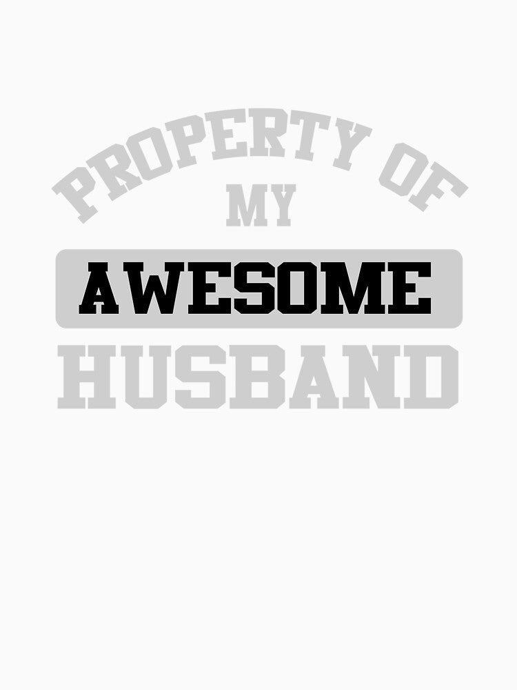 Property of My Awesome Husband Couple Shirt by kyuzki