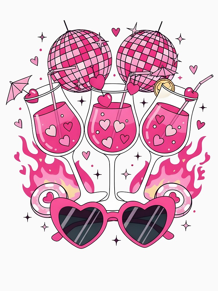 Valentine Disco Ball Valentines Vibes by KroghDs