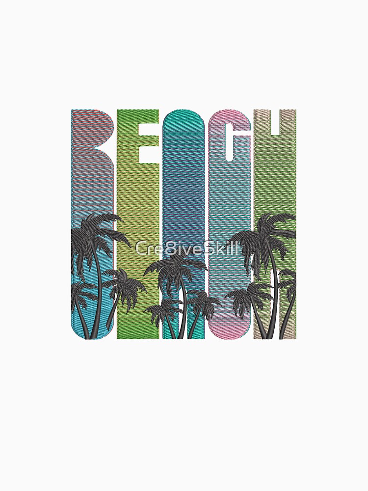 Beach Embroidery by Cre8iveSkill