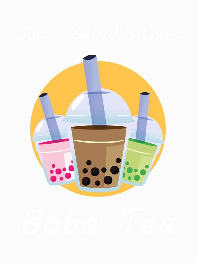 Bubble Tea Gift for a Women Just A Girl who Loves Boba Tea by Rzelemenz