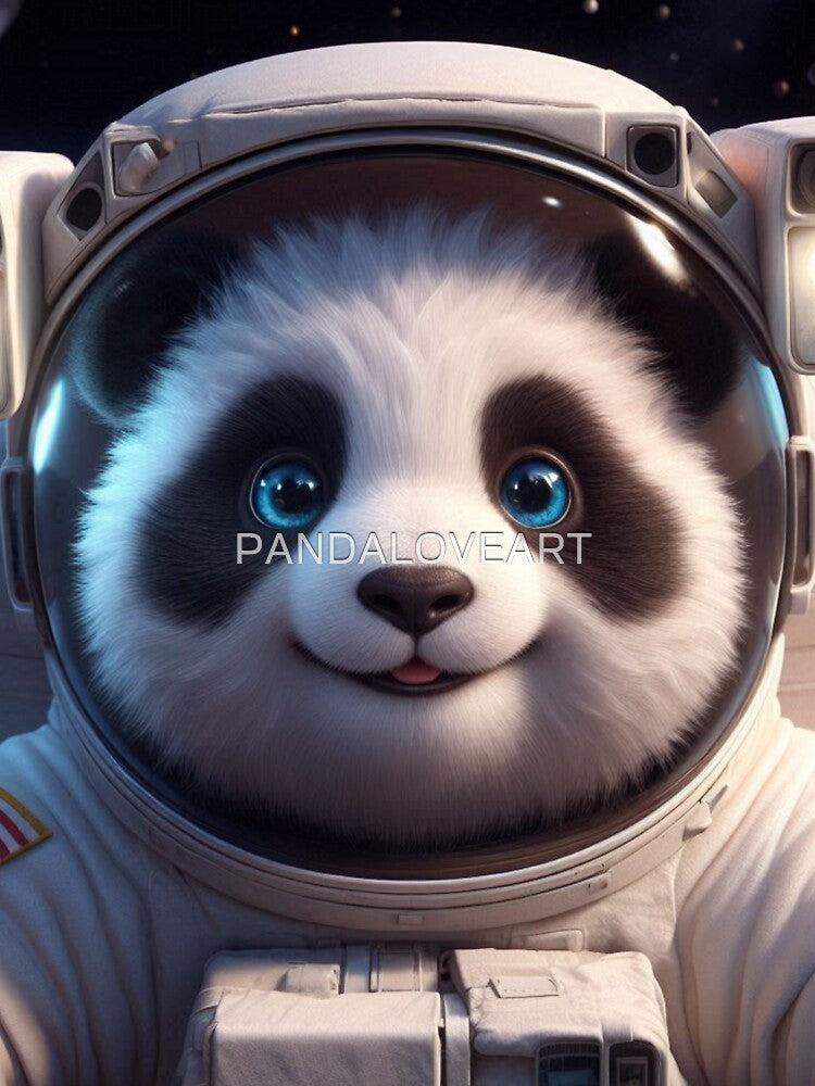 Astronaut Panda 2 by PANDALOVEART