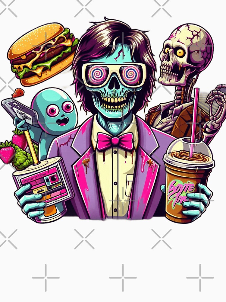 retro geeky zombie by Shirtabell