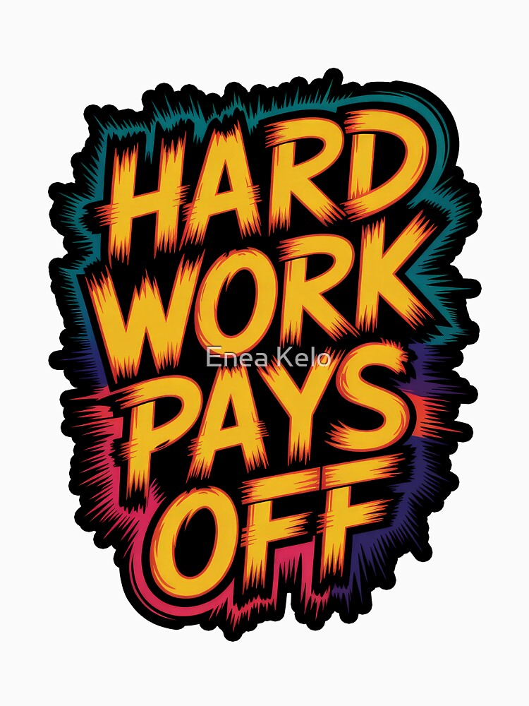 Hard Work Pays Off – Retro Comic Energy by Enea Kelo