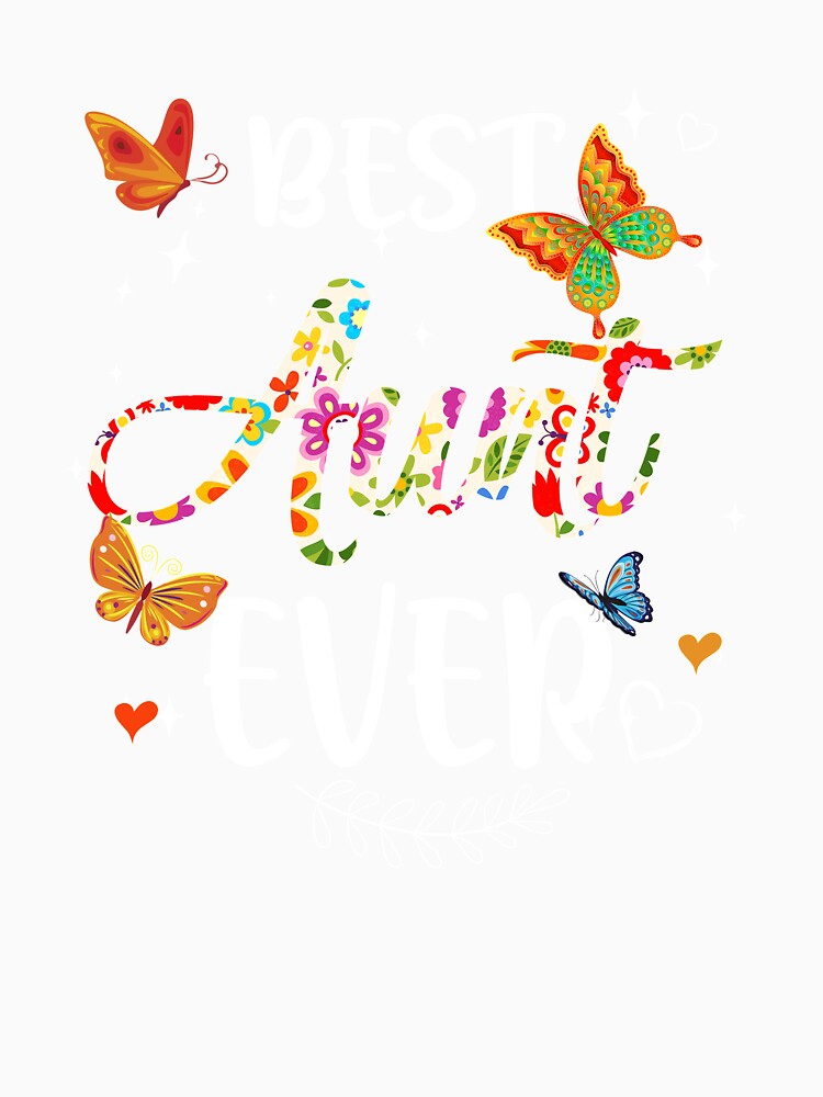 Best Aunt Ever Colored Patterns Mother's Day Aunt Birthday by TimothyCoxShop
