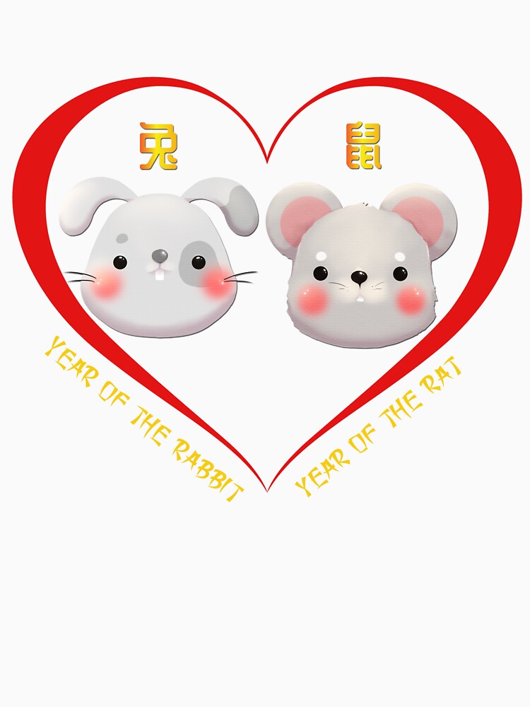 Year Of The Rabbit And Year Of The Rat Couples Cute by Karry-Pat