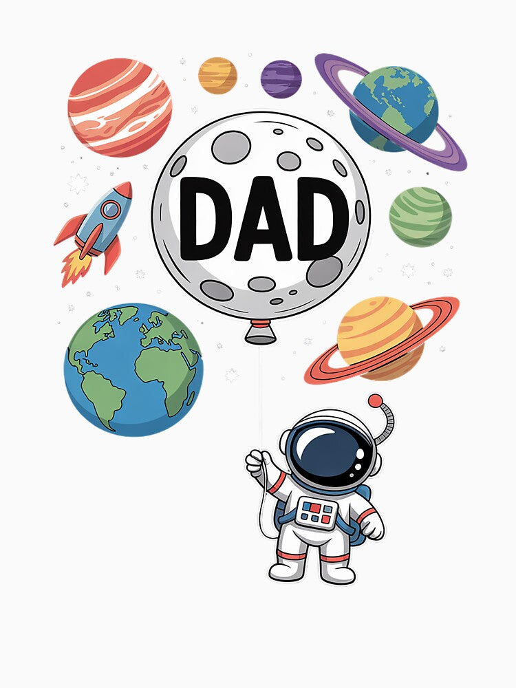 Dad of The Birthday Boy Space Astronaut 1st Birthday Family by grounabslaninal