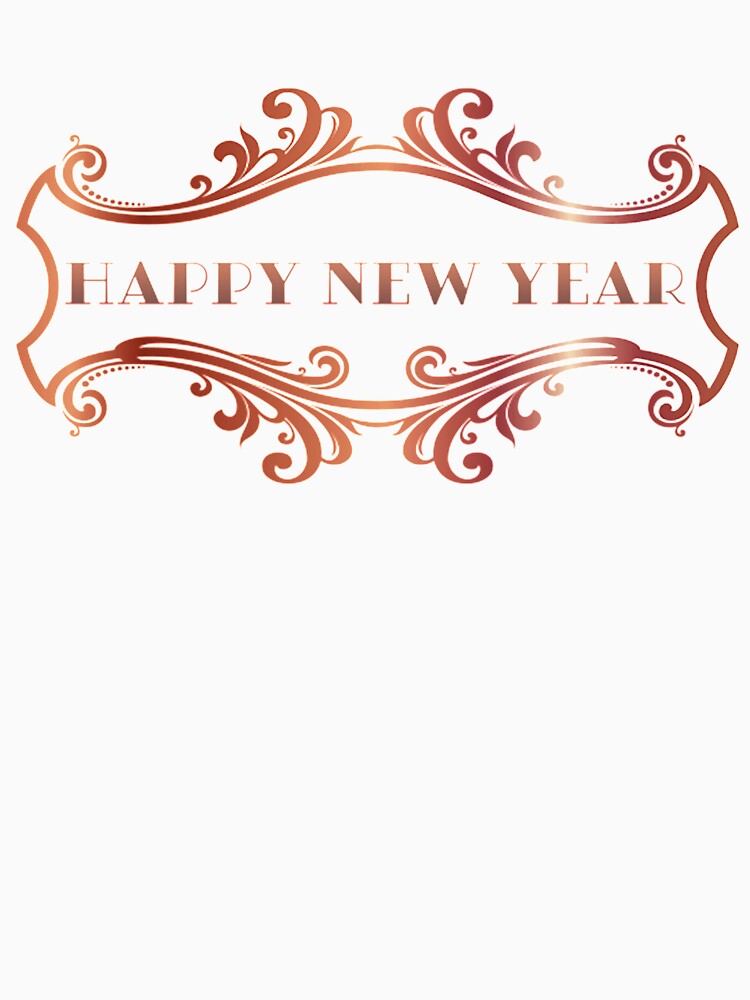 Happy New Year! Rose Gold by Wannabe Art