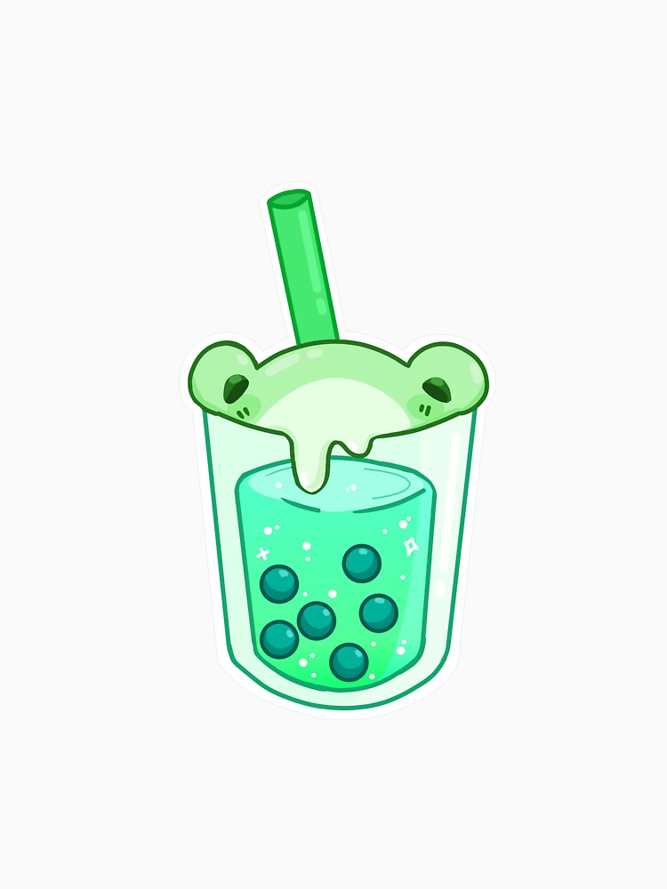 frog bubble tea by starpigeon