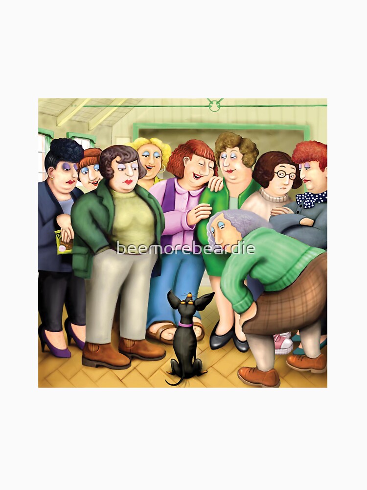 Kevin Brockbank imagines Beryl Cook's dog show women by beemorebeardie