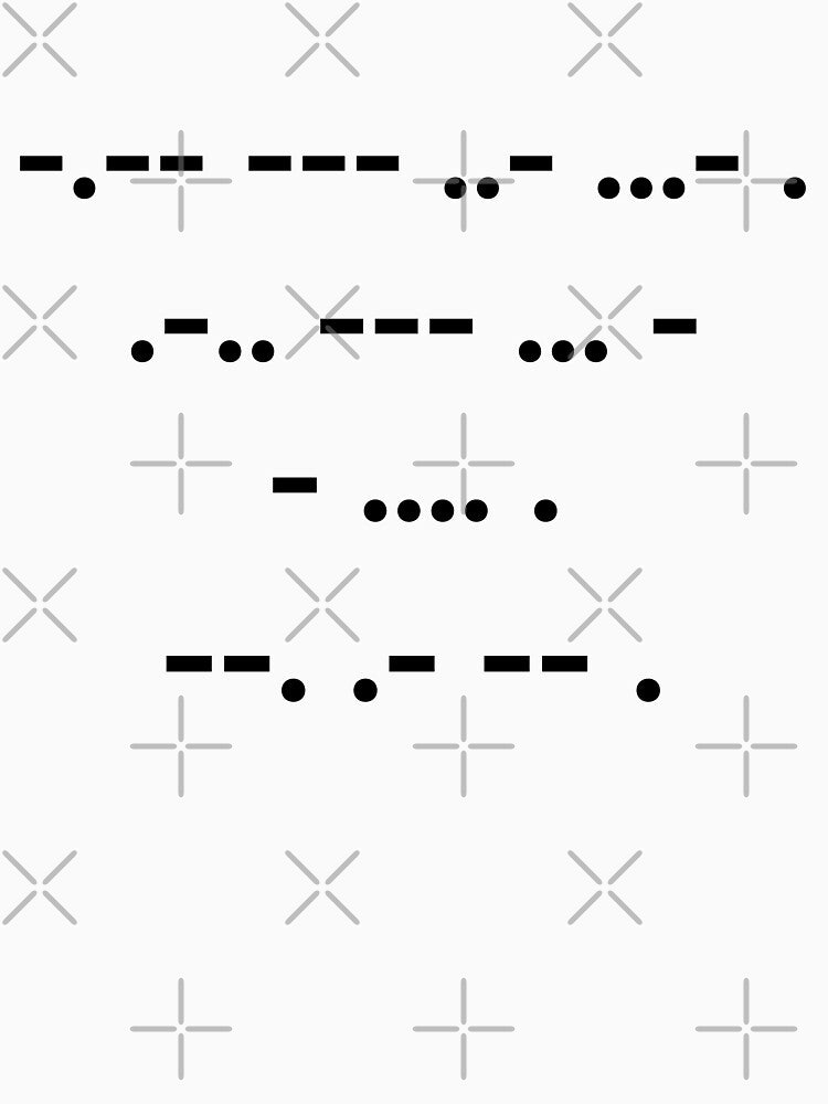 “You’ve Lost The Game” Morse Code Pink by Vileprint