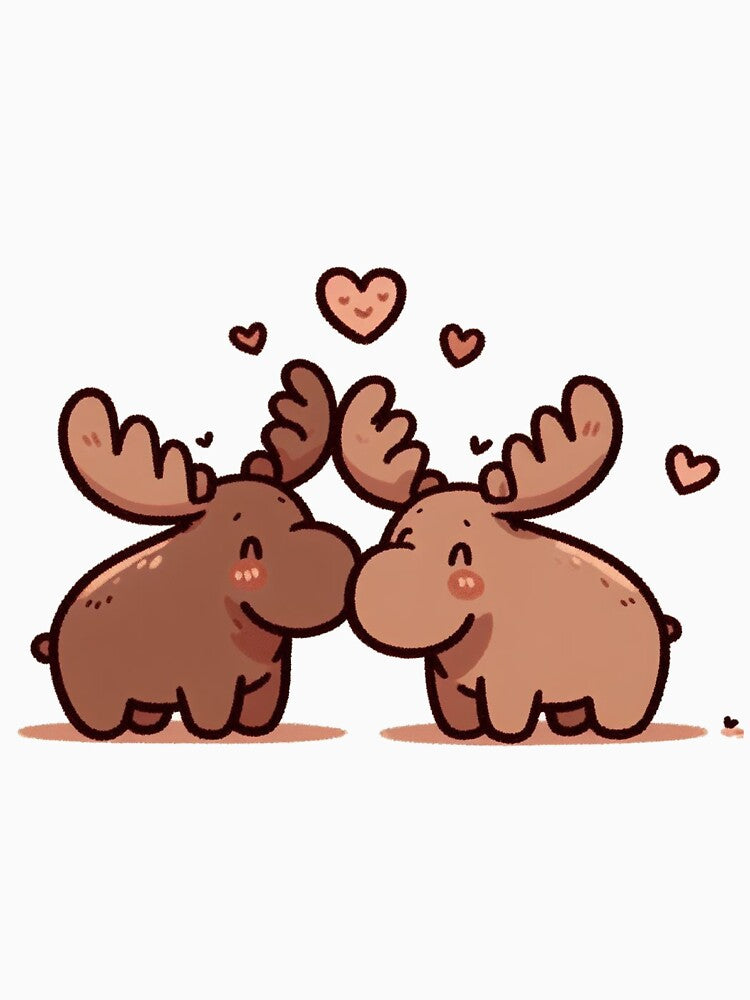 Moose Couple Valentine's Day by LemuellTrends