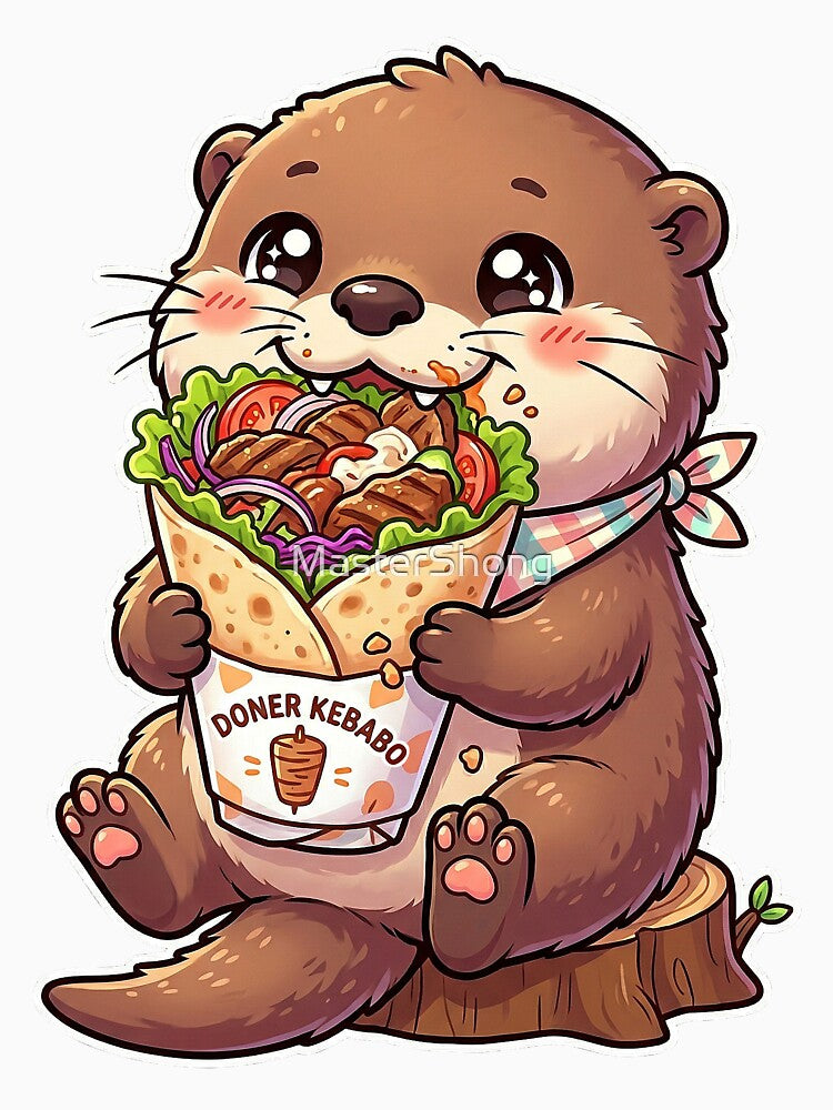 Kawaii Doner Otter by MasterShong