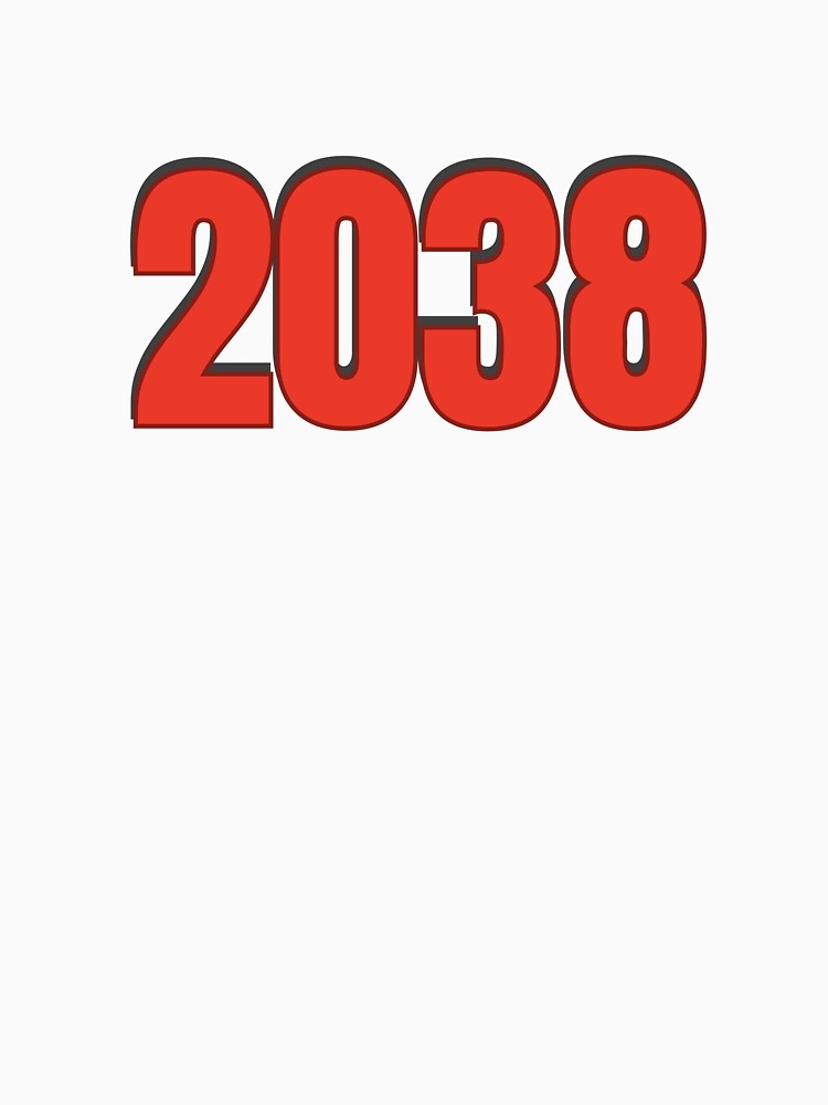 2038 Year Number Date Typography by Rasheedaholik