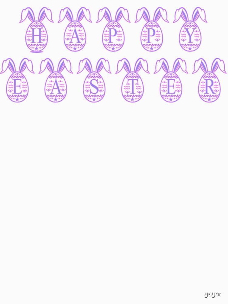 Happy easter purple and pink by yayor