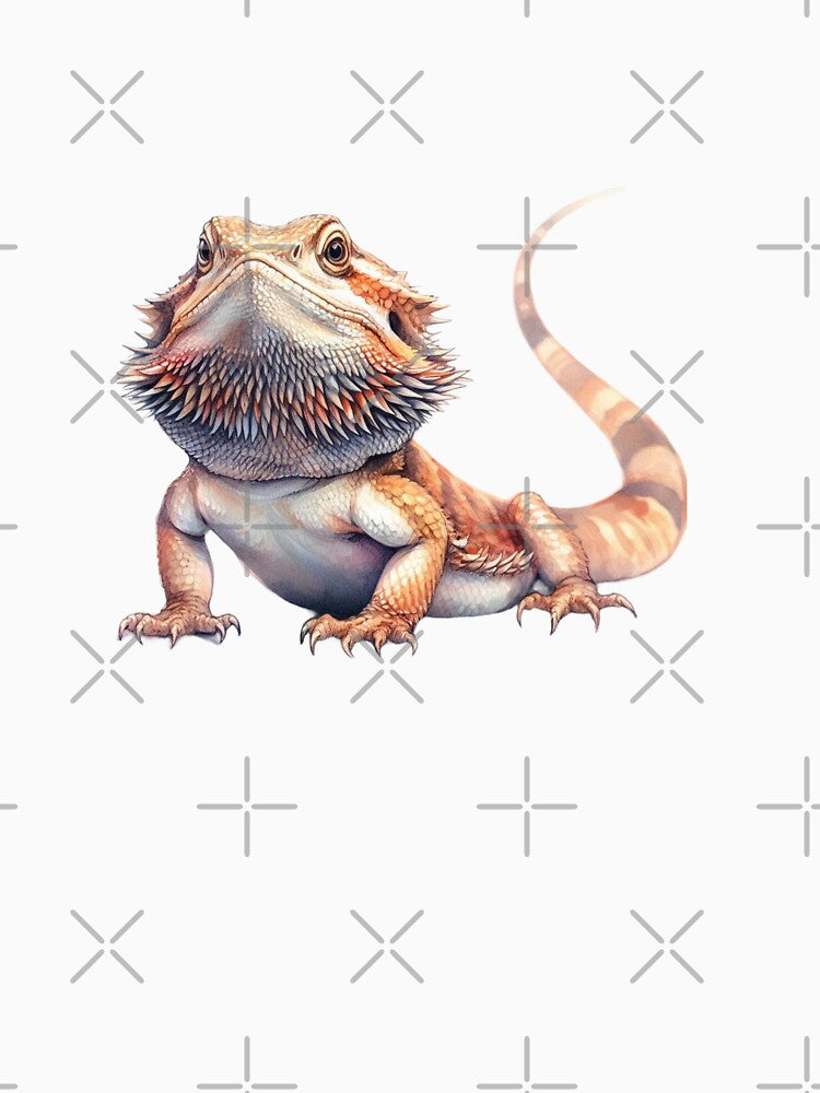 Watercolor Bearded Dragon by TheAnimalZ00