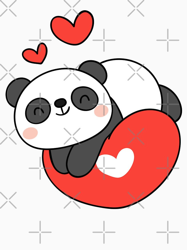 Cute Baby Panda for Valentines Day on white by JAOUDA ⭐⭐⭐⭐⭐ (20)