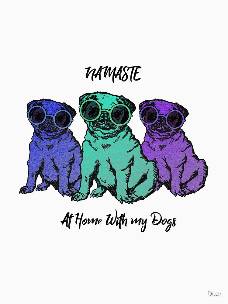 Namaste Dogs T shirt by Duxt