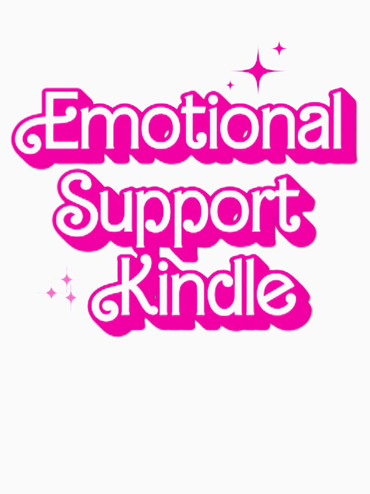 Emotional support kindle pink by ArtBreez
