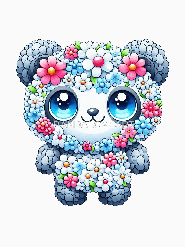 Flower Panda 1 by PANDALOVEART