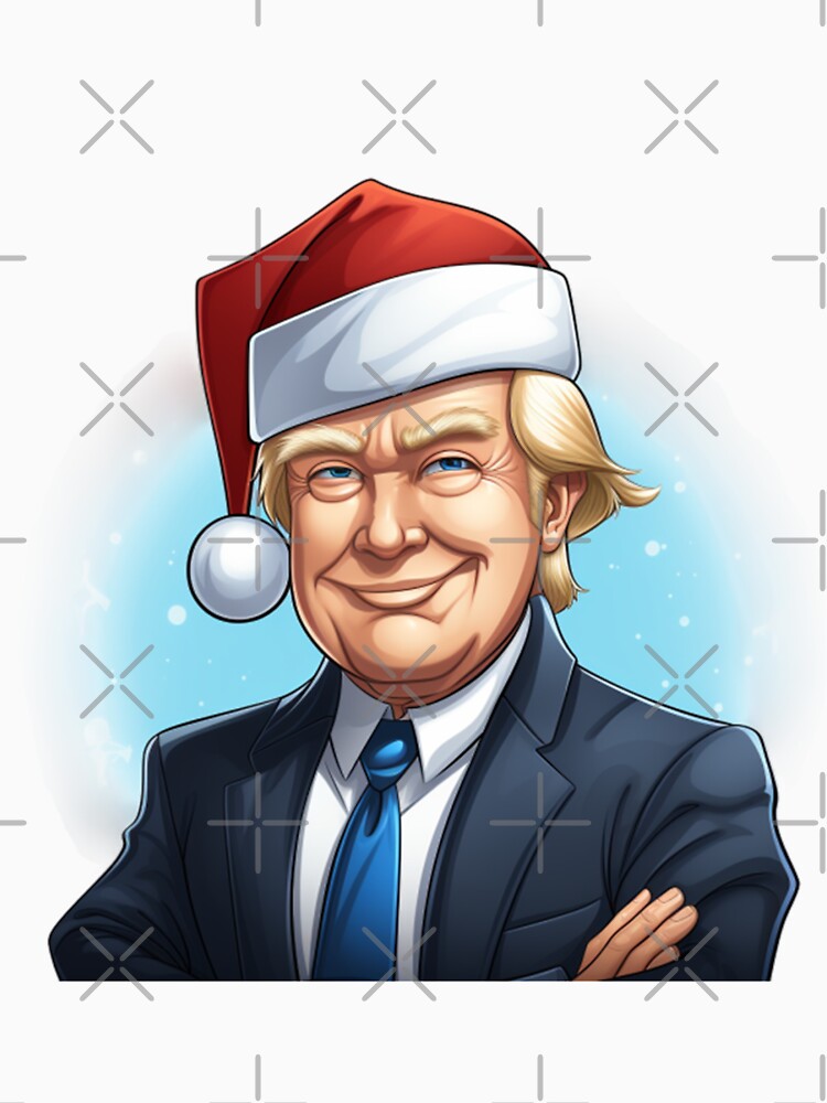 Cool Vintage Christmas Donald Trump , Santa  Face T-Shirt by ET-STUDIO