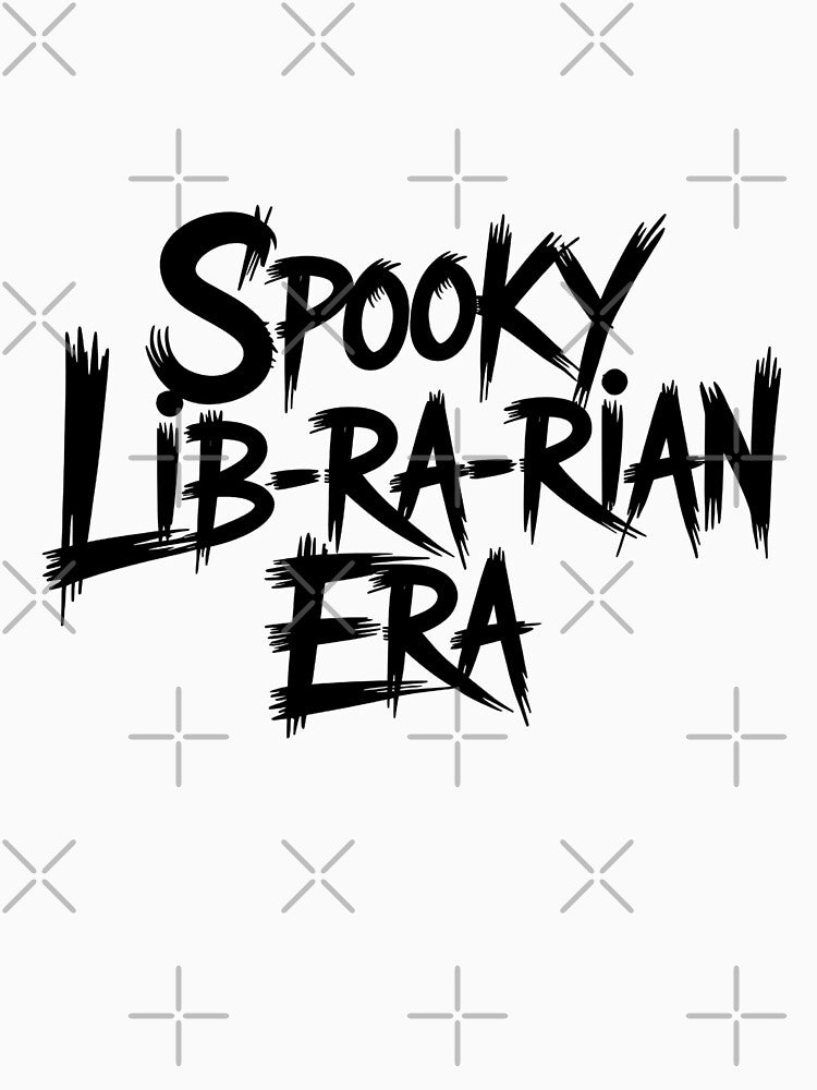 Spooky Librarian Era Halloween Book Lover T-Shirt by Raw Tigers