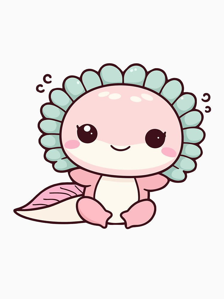 ✨ Pastel Dreams Axolotl - Kawaii Cuteness Overload ✨ by Lazyfoxink